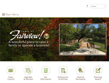 Tablet Screenshot of fairviewnc.gov